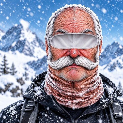 Grandpa Face Ski Mask